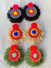 Boho Earrings Set of 3 pairs Crochet Earrings Large Circle Tassel  Drop Earrings